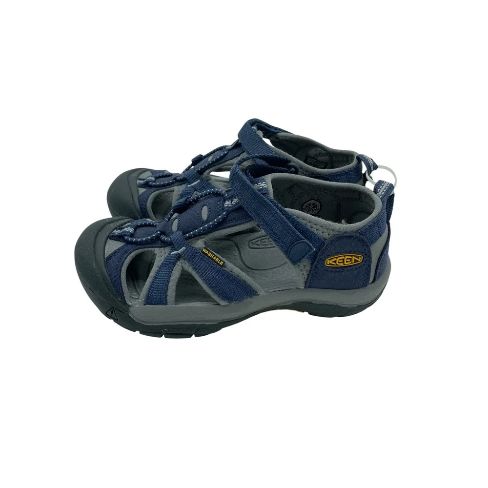 Keen Newport H2 Kids Navy Blue Grey Sport Water Sandals Hiking Shoes Size 1